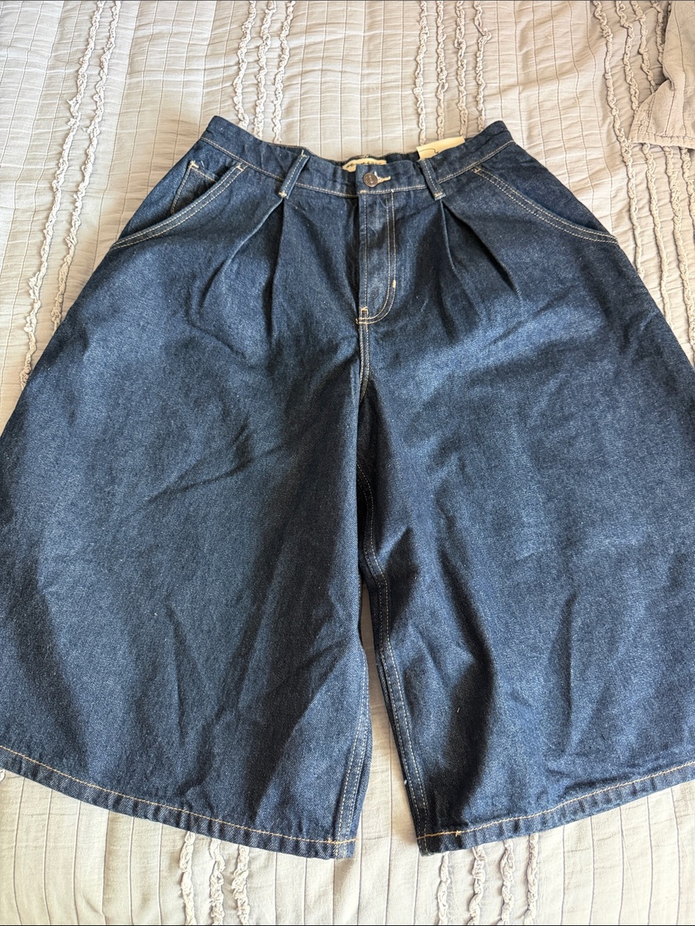 We the free free people crvy antonia culotte jeans cropped denim